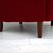 50s, Danish design, refurbished chair, furniture wool, mahogany wood