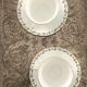 Duo of cup and saucer adderleys england bone china purple décor