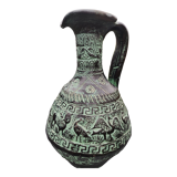 Ancient Greek/Rhodes amphora vase, with inclusions of animal decorations Greek mythology