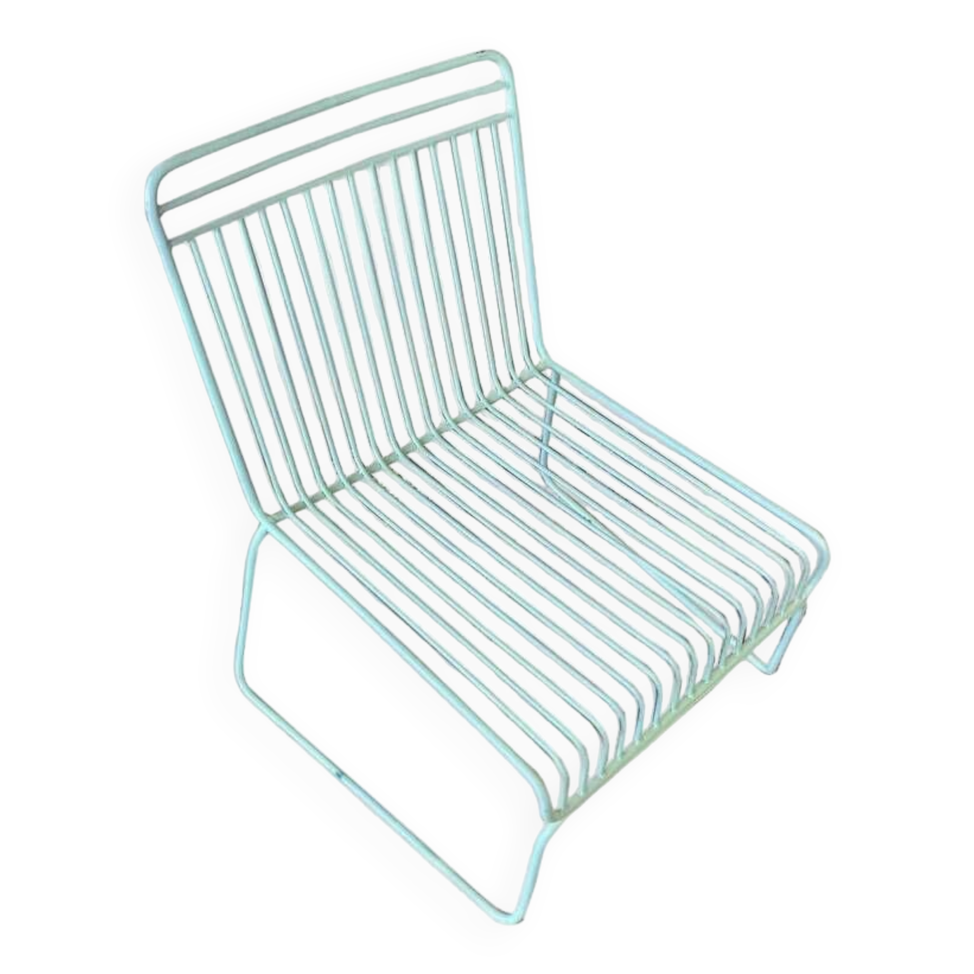 Outdoor or indoor wrought iron armchair