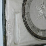 Crystal solid sterling silver plate