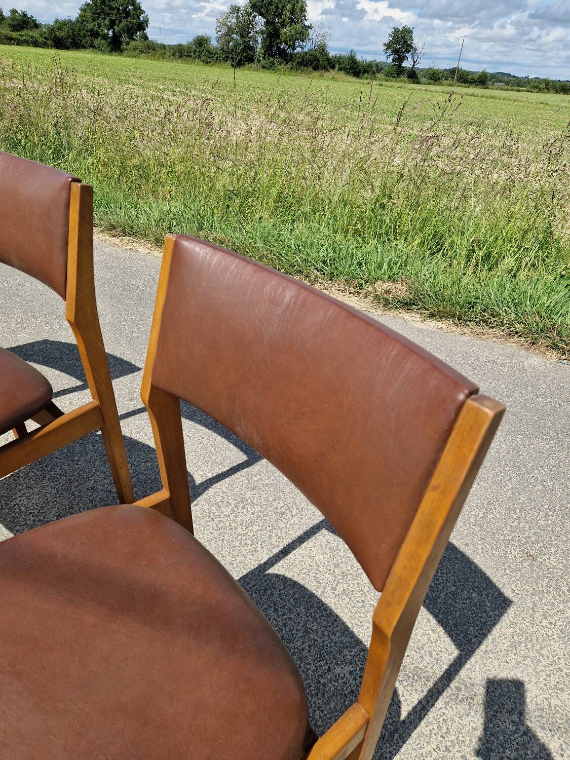 Set of 4 vintage Scandinavian chairs