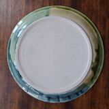 Decorative enamelled ceramic plate, 20th century