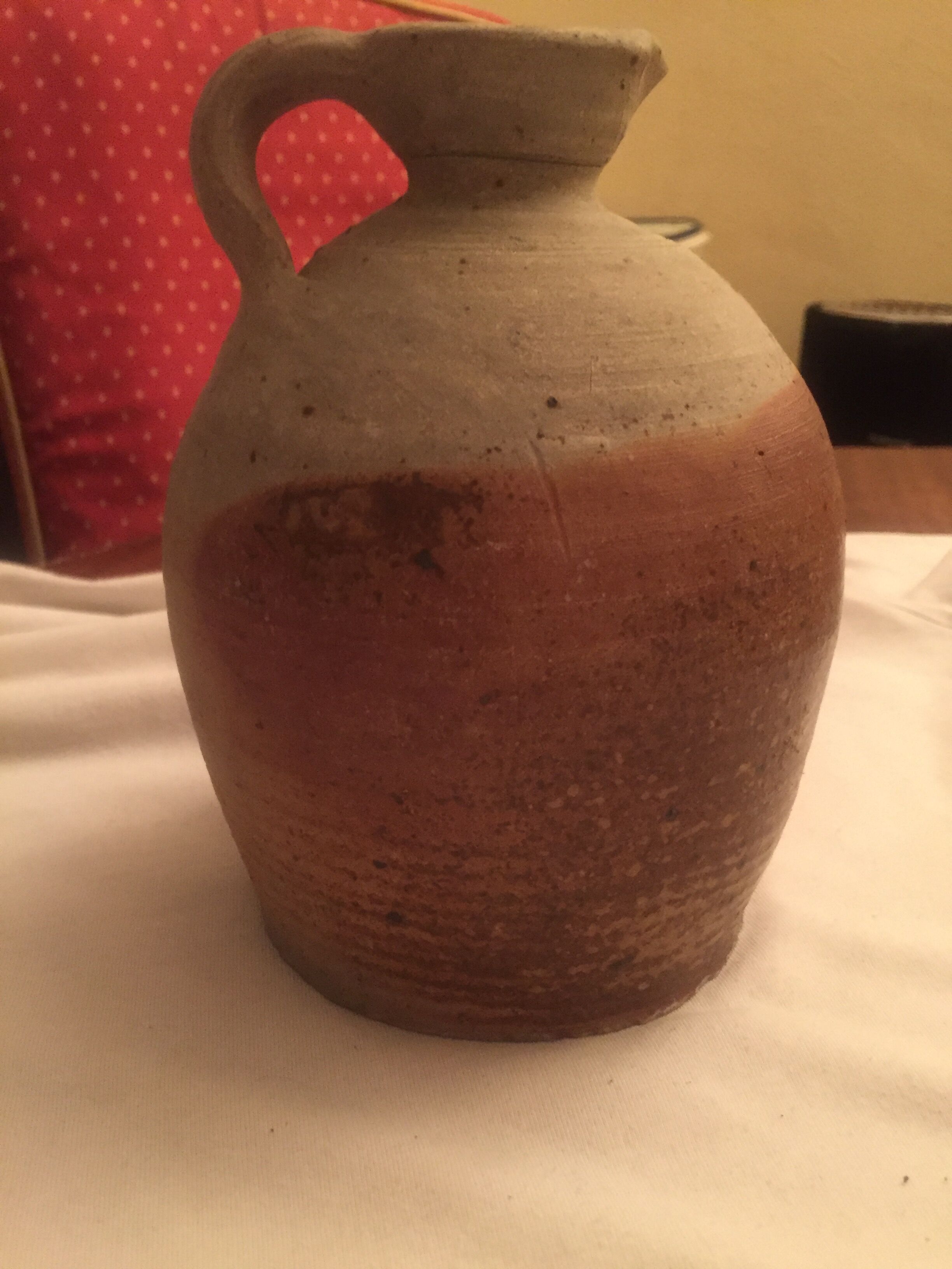 Stoneware pitcher