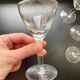 6 antique liqueur glasses