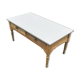 Eiffel-colored patinated cherry wood coffee table