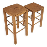 Luterma set of vintage stools, side tables and plant tables