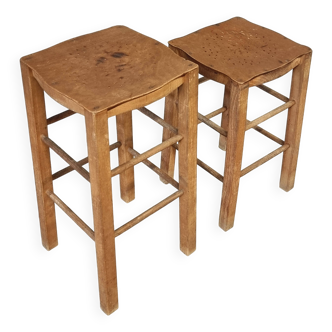 Ensemble de tabourets vintage, tables d'appoint et tables à plantes Luterma