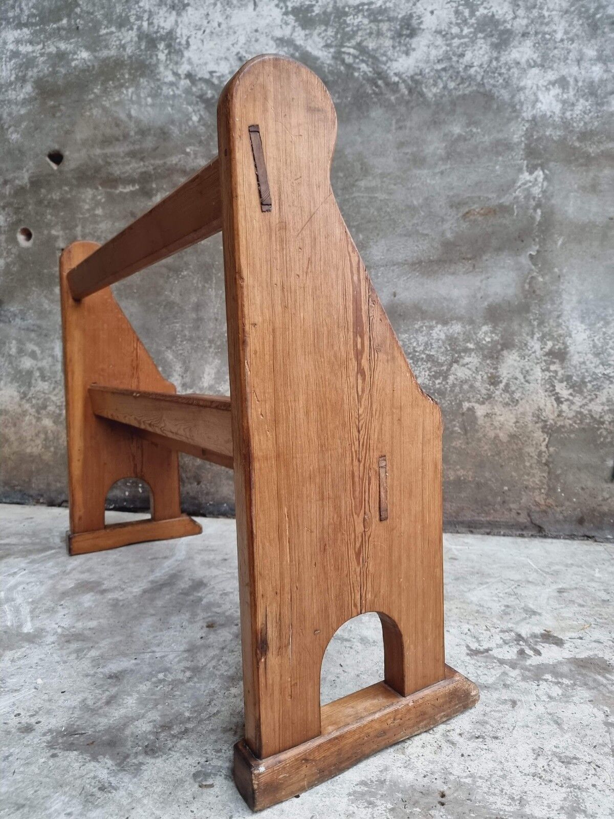 Antique wooden bench church bench hall bench 120 cm