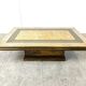 Table basse vintage en laiton par Rodolfo Dubarry, 1970