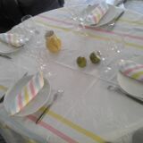 Nappe et 12 serviettes vintage