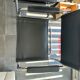 4 chrome tubular chairs