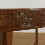 Wooden clover side table, compass feet, 50s