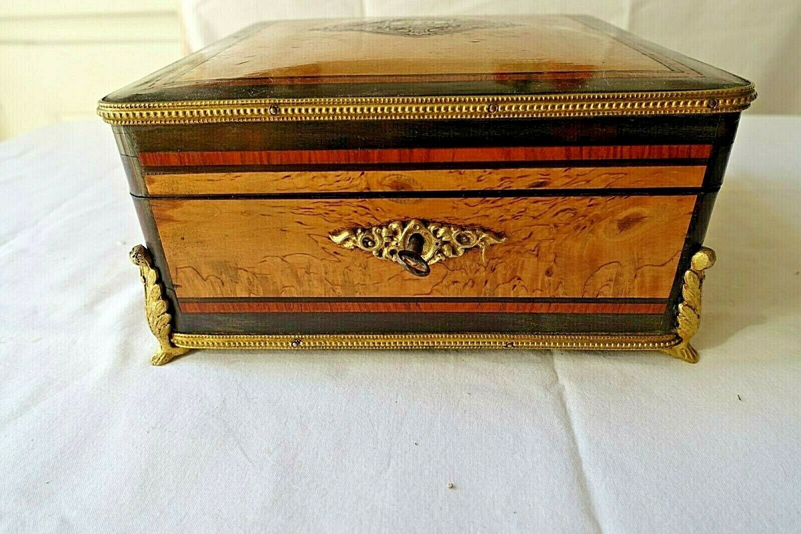 Handkerchief box XIX marquetry Boulle