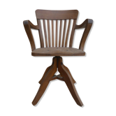 American office chair, swivel, oak