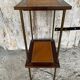 Chevet, table d’appoint vintage en bois et métal doré