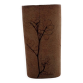 Stoneware vase signed Raymonde Leduc – Vallauris – herbarium decoration – years