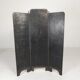 Art Deco screen in steel with brass details, 1930s.