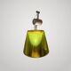 Philippe Starck Archimoon K lamp for Flos 1998 with yellow shade.
