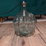 Lampe vase boule vert vintage