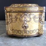 Old biscuit box Pernot Dijon embossed sheet metal lithographed early twentieth century