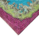 Hand-knotted rustic anatolian 1980s 198 cm x 315 cm multicolor carpet