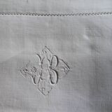 SHEET & PILLOW CASE PILLOW OLD LINEN EMBROIDER HAND