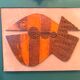Large ceramic wall panel, stylised fish – 1960s