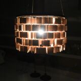 Lustre en bois style années 60 de Flamant