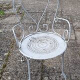 Wrought iron garden furniture