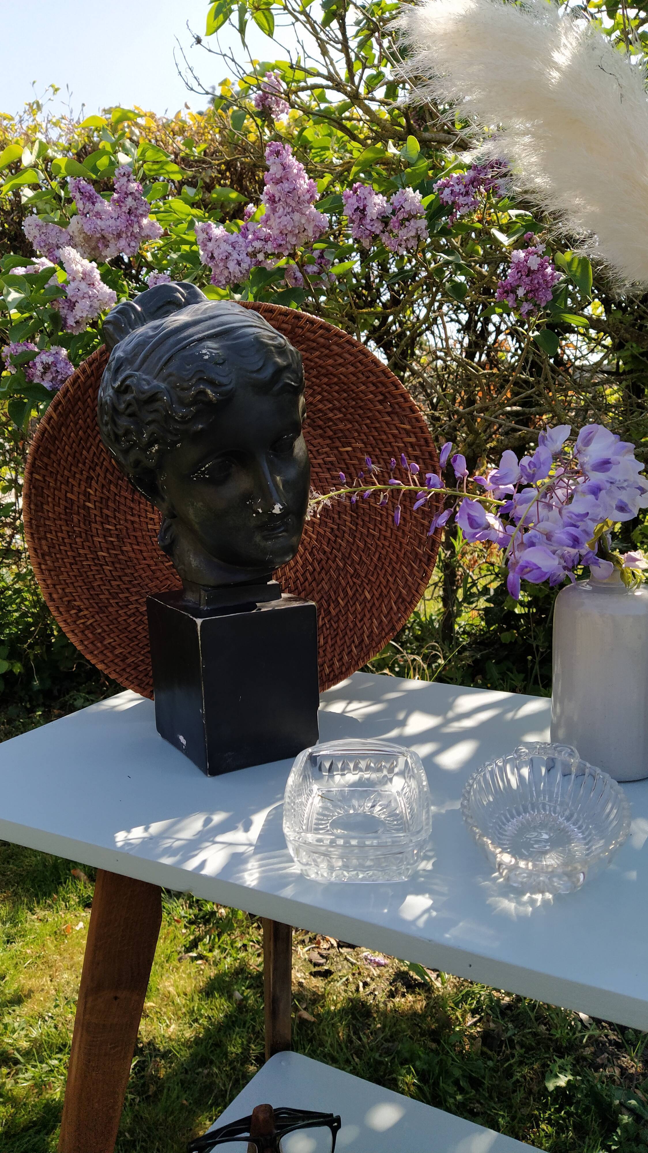 Diane bust in platre