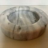 Empty pocket ashtray gray white marble