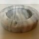 Empty pocket ashtray gray white marble