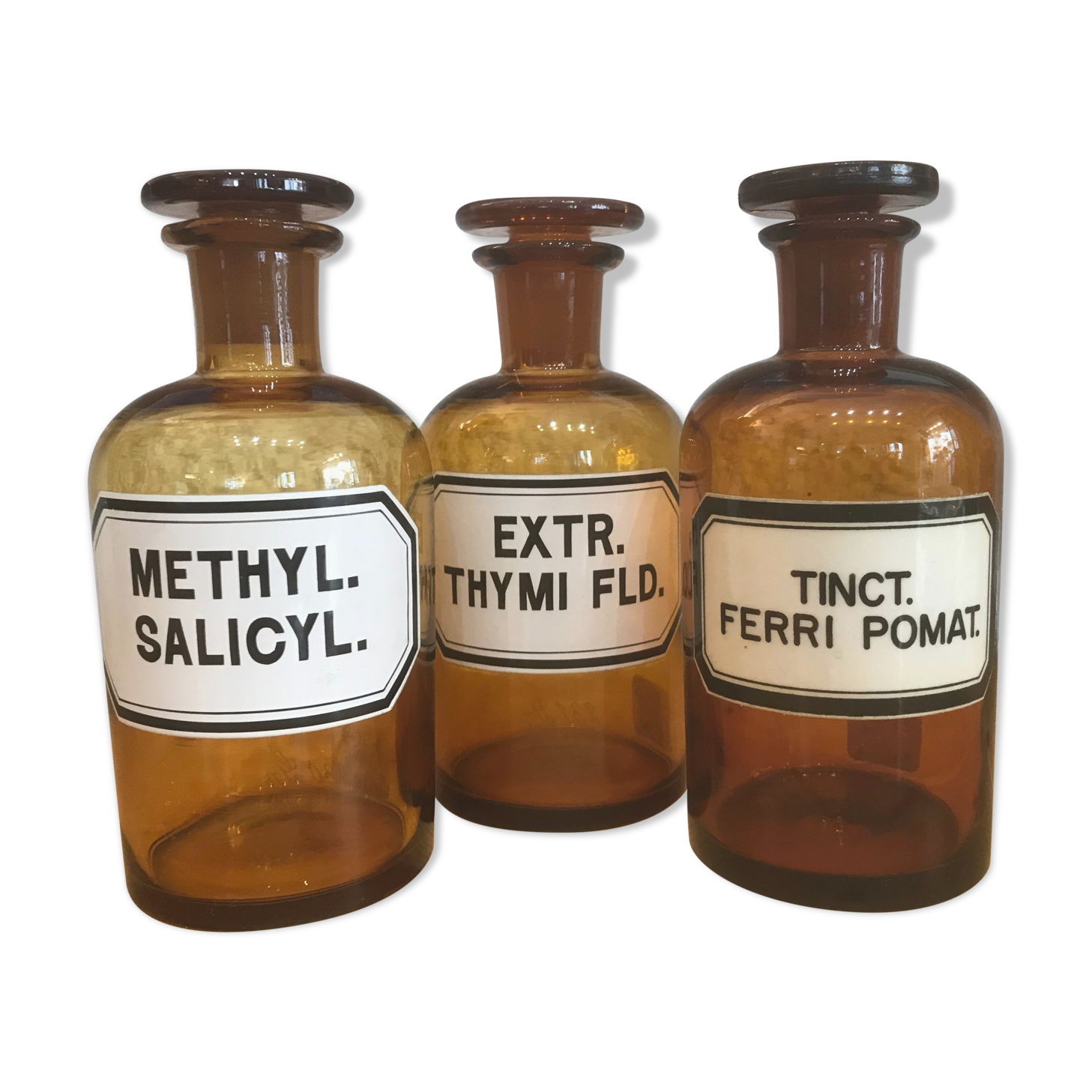 Old pharmacy bottles