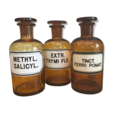 Old pharmacy bottles