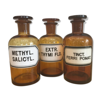 Old pharmacy bottles