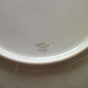 Set of 2 flat plates in porcelain of Limoges Haviland Model Eglantine