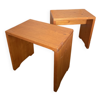 Paire de tabourets Charlotte Perriand