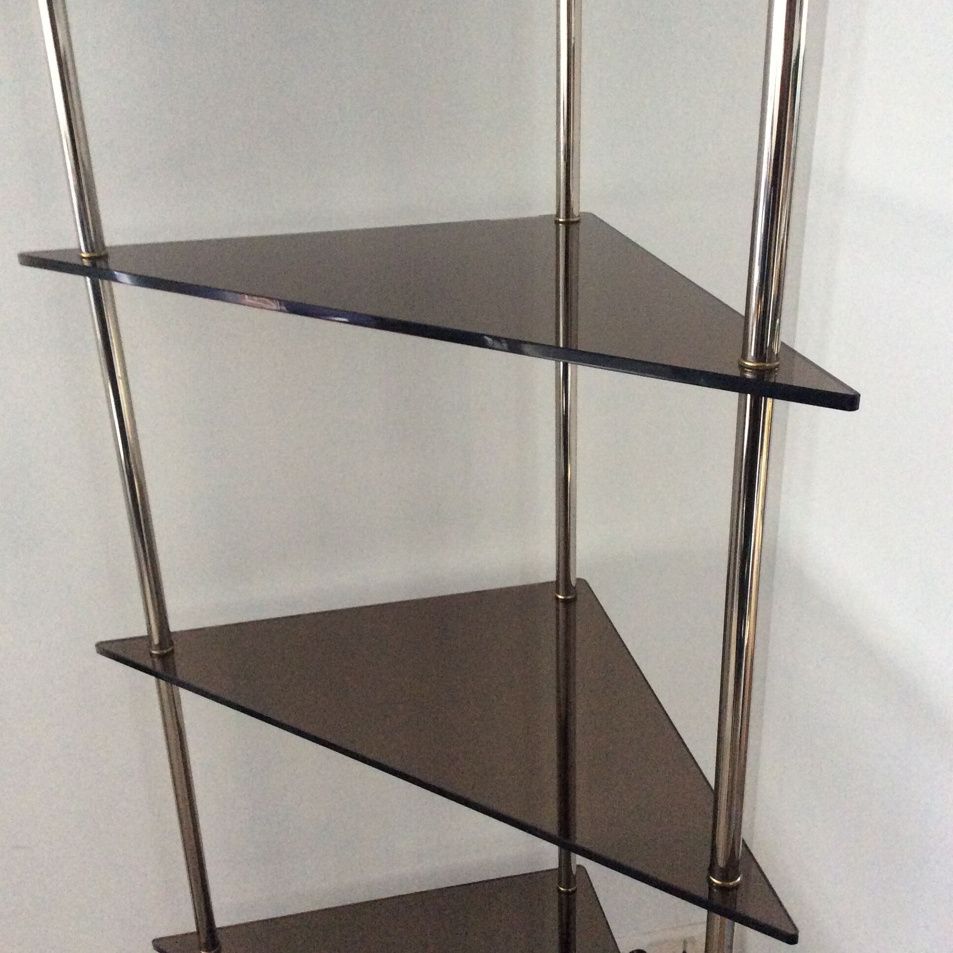 Corner shelf with lighting 1970