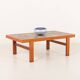 Ox Art extra large coffee table in teak and ceramic tiles, Denmark 1970s