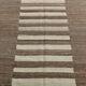 Grey & Beige Handwoven Large Kilim Rug, Turkish Wool Kilim Rug, 322x388 Cm