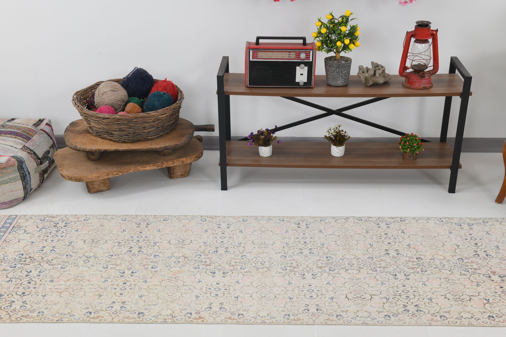 3x9 blue persian runner rug, 80x286cm