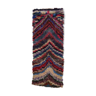 Boucherouite carpet 67 x 170 cm