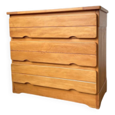 Pine chest of drawers from the 1980s.