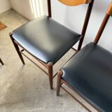 Set of 4 Italian chairs by Gianfranco Frattini.