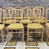 Set of 12 80s bistro chairs