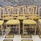 Set of 12 80s bistro chairs