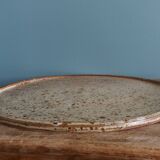 Puisaye sandstone tray signed Jean-Pierre Prud’homme