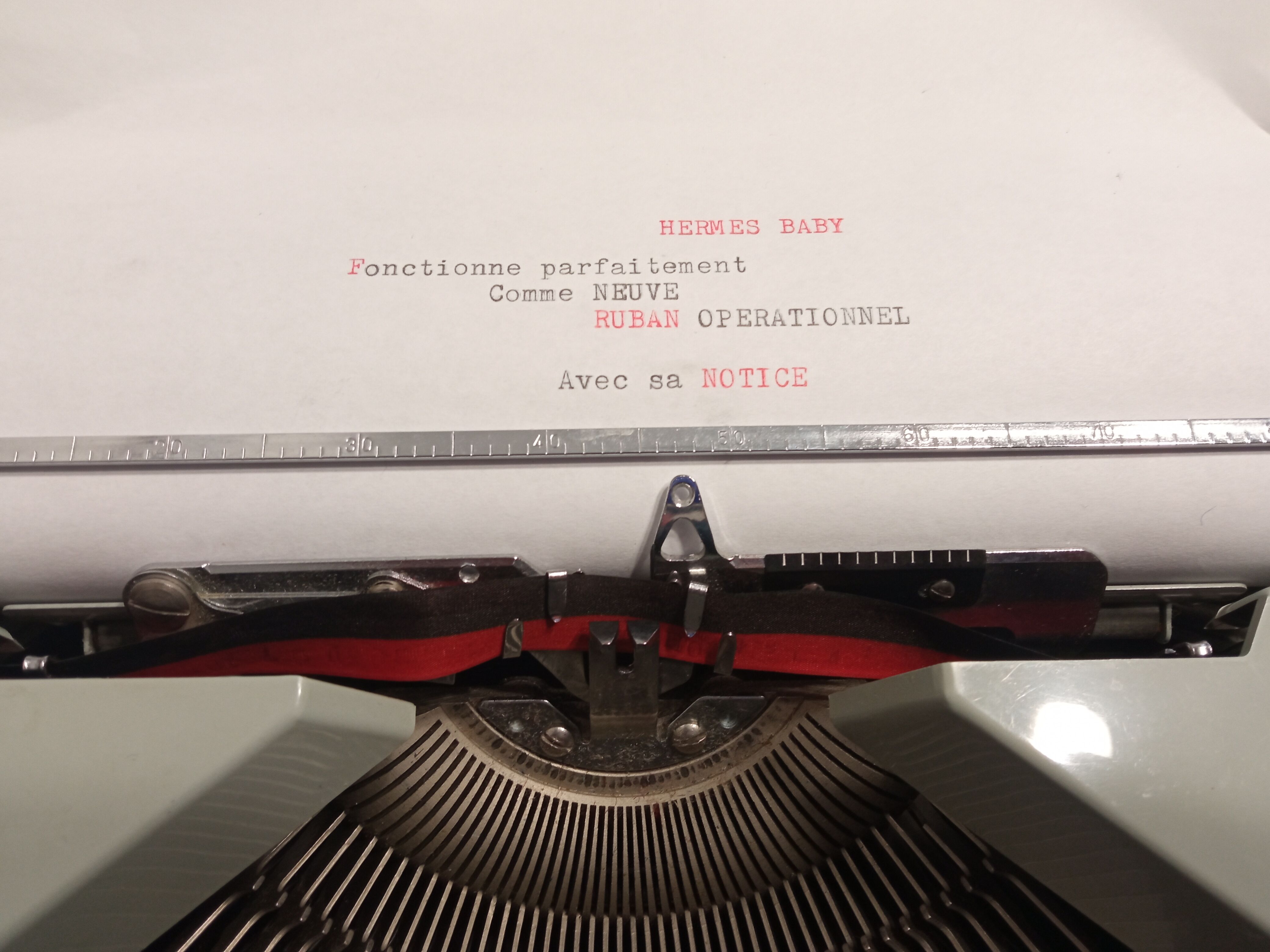Typewriter Hermès Baby Bleu Pastel