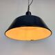 Industrial dark blue enamel pendant lamp from emax, 1960s
